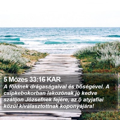 5 Mózes 33:16 KAR Bible Verse Image