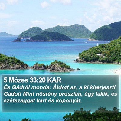 5 Mózes 33:20 KAR Bible Verse Image