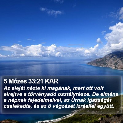 5 Mózes 33:21 KAR Bible Verse Image
