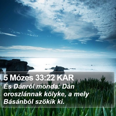 5 Mózes 33:22 KAR Bible Verse Image