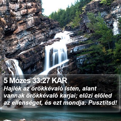 5 Mózes 33:27 KAR Bible Verse Image