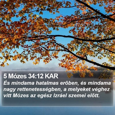 5 Mózes 34:12 KAR Bible Verse Image