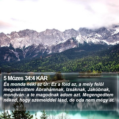 5 Mózes 34:4 KAR Bible Verse Image