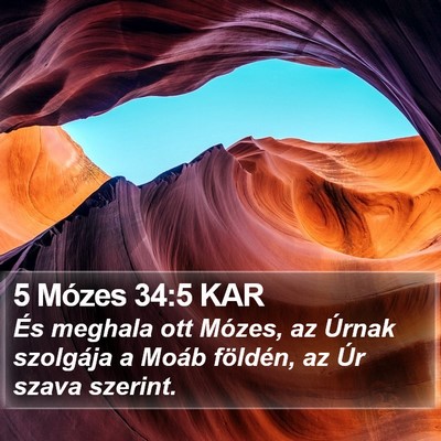 5 Mózes 34:5 KAR Bible Verse Image