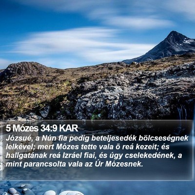 5 Mózes 34:9 KAR Bible Verse Image