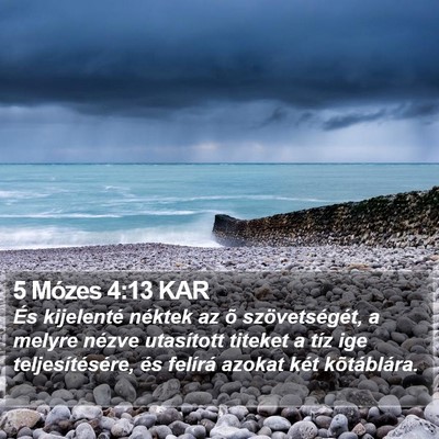5 Mózes 4:13 KAR Bible Verse Image