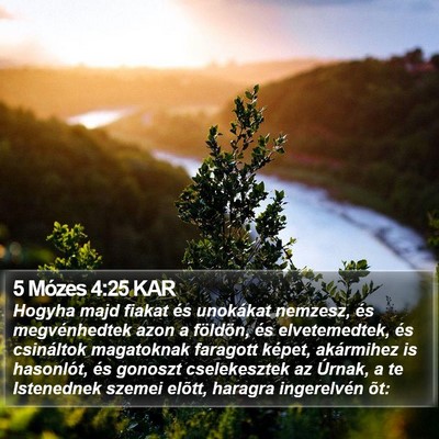 5 Mózes 4:25 KAR Bible Verse Image