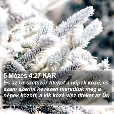 5 Mózes 4:27 KAR Bible Verse Image