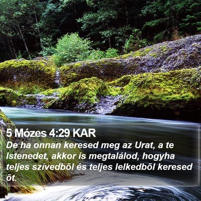 5 Mózes 4:29 KAR Bible Verse Image
