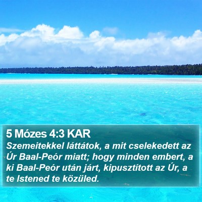 5 Mózes 4:3 KAR Bible Verse Image