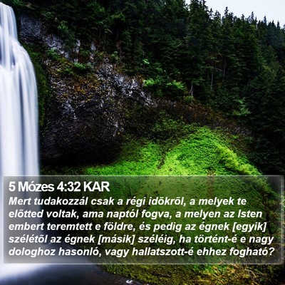 5 Mózes 4:32 KAR Bible Verse Image