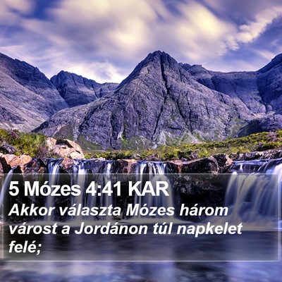 5 Mózes 4:41 KAR Bible Verse Image