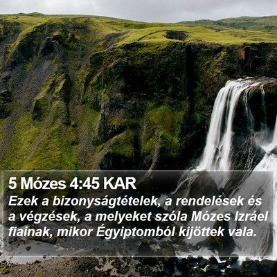 5 Mózes 4:45 KAR Bible Verse Image
