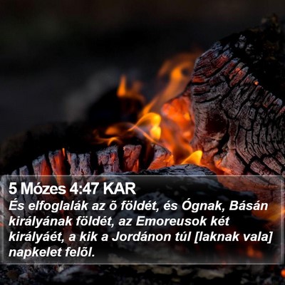 5 Mózes 4:47 KAR Bible Verse Image
