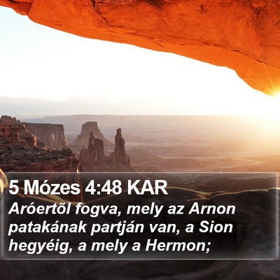 5 Mózes 4:48 KAR Bible Verse Image
