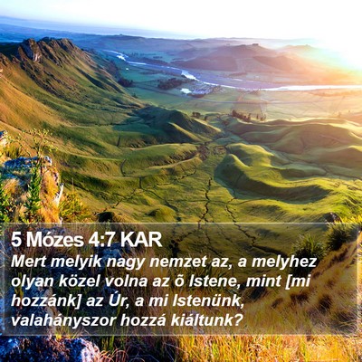 5 Mózes 4:7 KAR Bible Verse Image