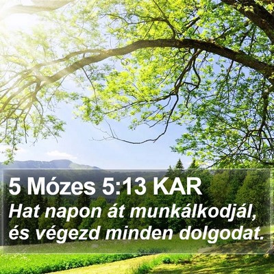 5 Mózes 5:13 KAR Bible Verse Image