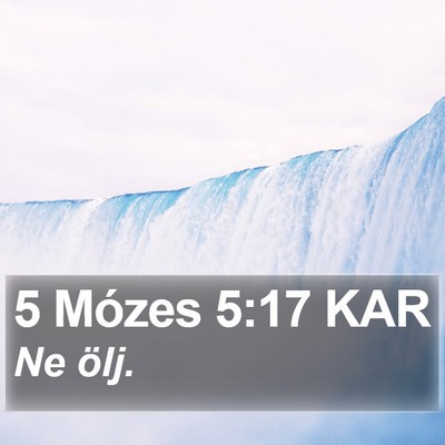 5 Mózes 5:17 KAR Bible Verse Image
