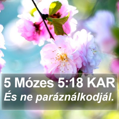 5 Mózes 5:18 KAR Bible Verse Image