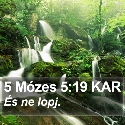 5 Mózes 5:19 KAR Bible Verse Image