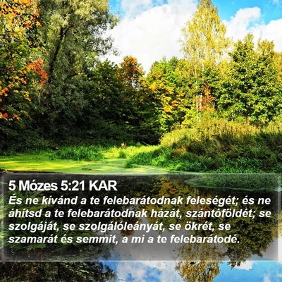 5 Mózes 5:21 KAR Bible Verse Image