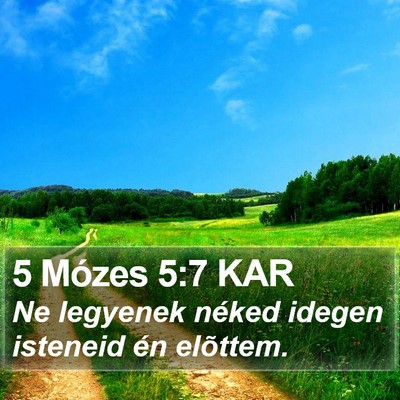 5 Mózes 5:7 KAR Bible Verse Image