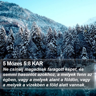5 Mózes 5:8 KAR Bible Verse Image