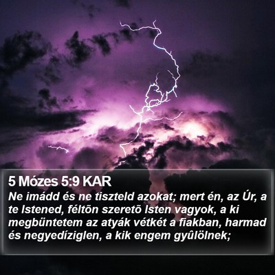 5 Mózes 5:9 KAR Bible Verse Image