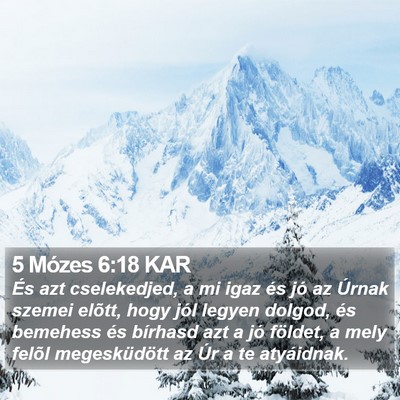 5 Mózes 6:18 KAR Bible Verse Image