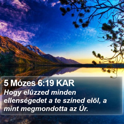 5 Mózes 6:19 KAR Bible Verse Image