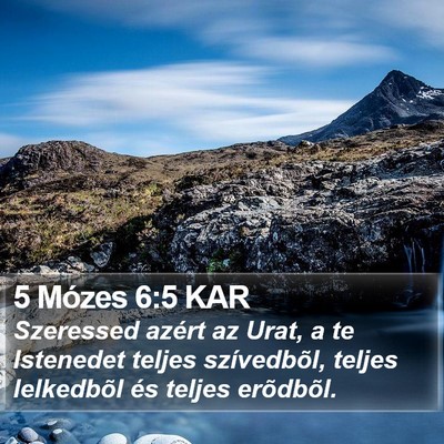 5 Mózes 6:5 KAR Bible Verse Image