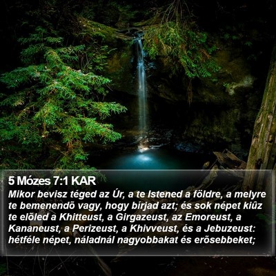 5 Mózes 7:1 KAR Bible Verse Image