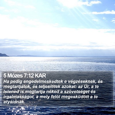 5 Mózes 7:12 KAR Bible Verse Image