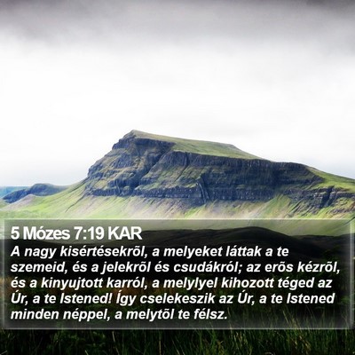 5 Mózes 7:19 KAR Bible Verse Image