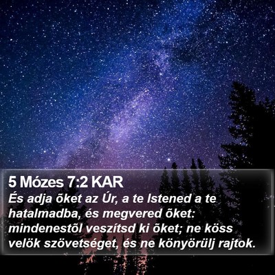 5 Mózes 7:2 KAR Bible Verse Image