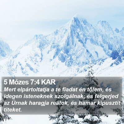 5 Mózes 7:4 KAR Bible Verse Image
