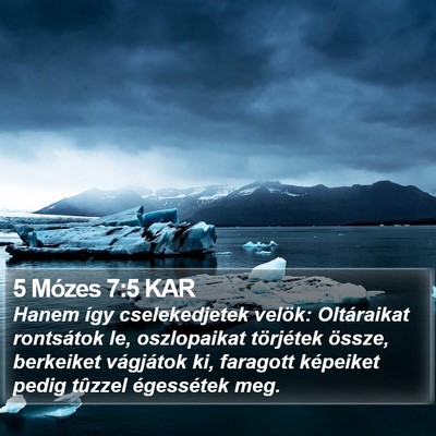 5 Mózes 7:5 KAR Bible Verse Image