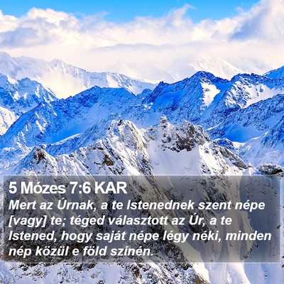 5 Mózes 7:6 KAR Bible Verse Image