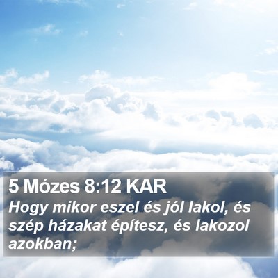 5 Mózes 8:12 KAR Bible Verse Image