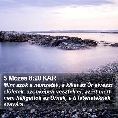 5 Mózes 8:20 KAR Bible Verse Image