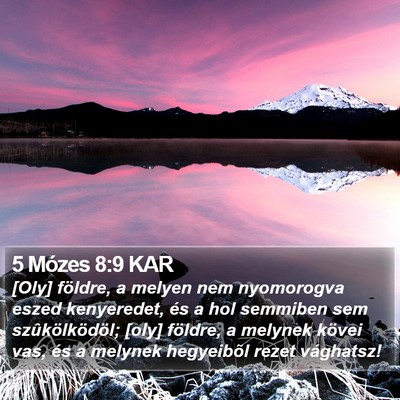 5 Mózes 8:9 KAR Bible Verse Image