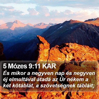 5 Mózes 9:11 KAR Bible Verse Image