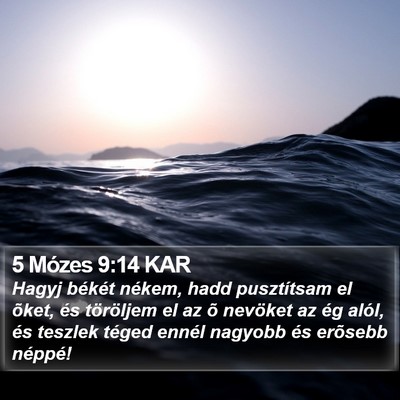 5 Mózes 9:14 KAR Bible Verse Image