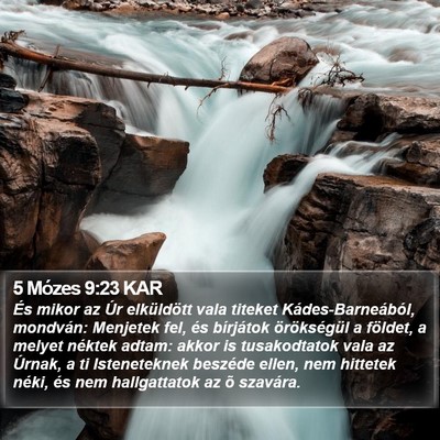 5 Mózes 9:23 KAR Bible Verse Image