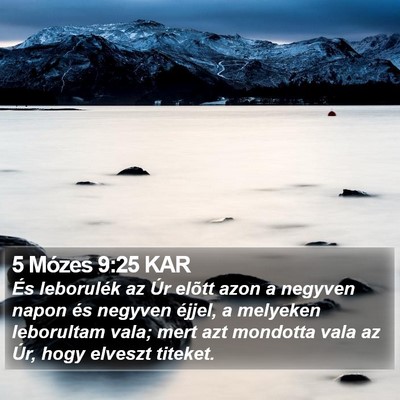 5 Mózes 9:25 KAR Bible Verse Image