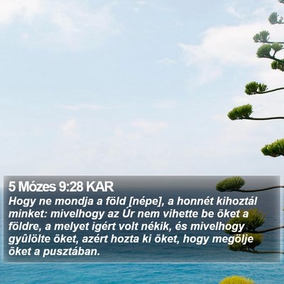 5 Mózes 9:28 KAR Bible Verse Image