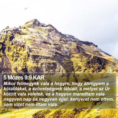 5 Mózes 9:9 KAR Bible Verse Image
