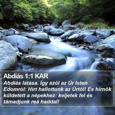 Abdiás 1:1 KAR Bible Verse Image