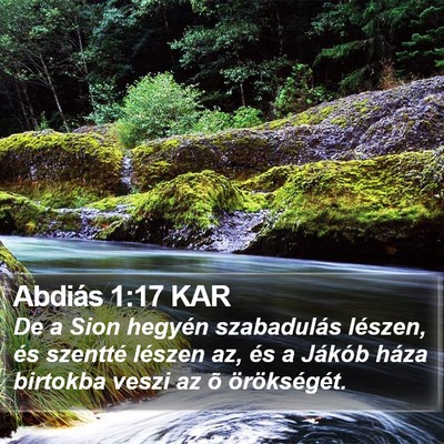 Abdiás 1:17 KAR Bible Verse Image