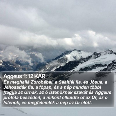 Aggeus 1:12 KAR Bible Verse Image